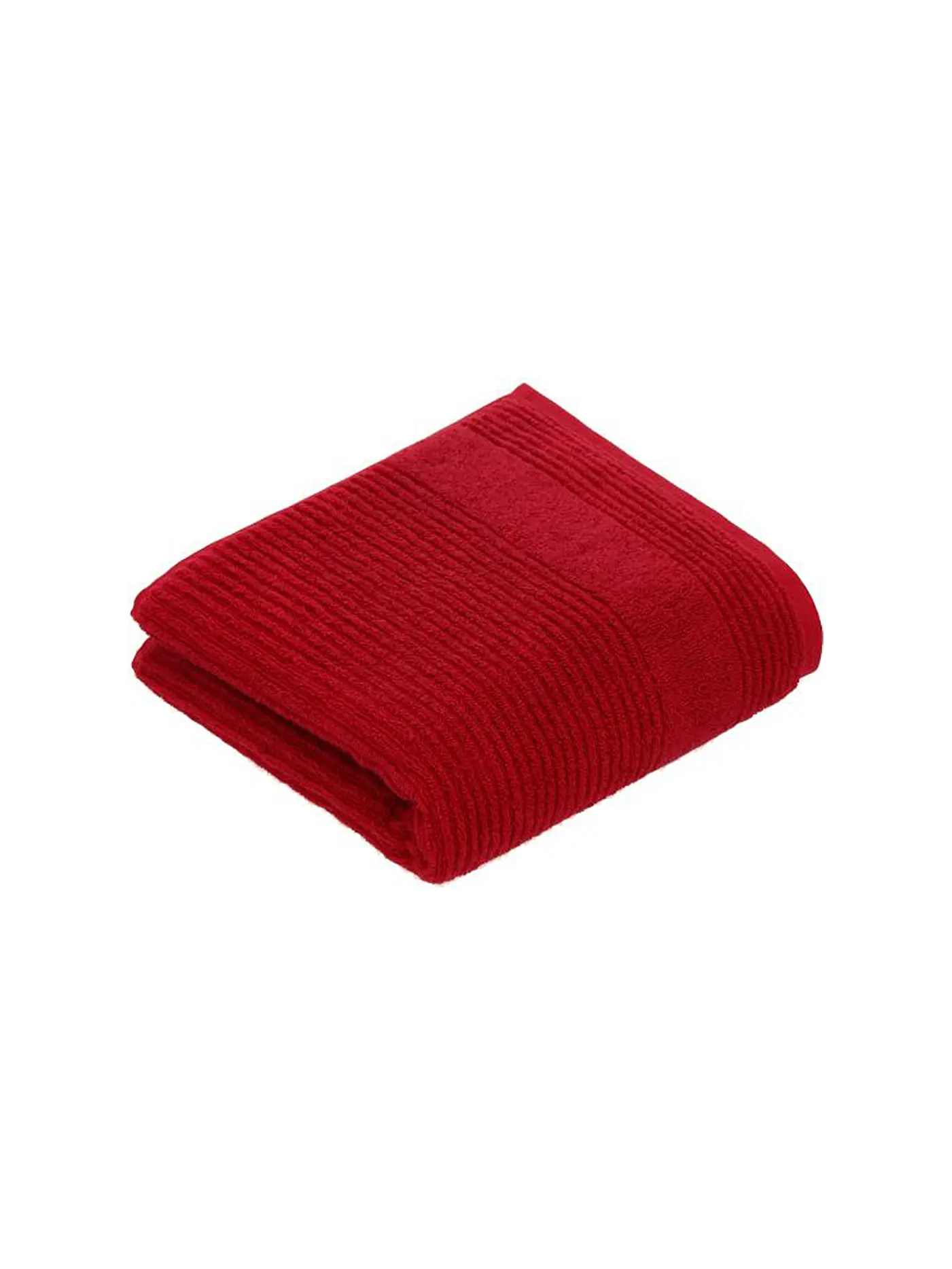 VOSSEN | Handtuch TOMORROW 50x100cm Weiss | rot